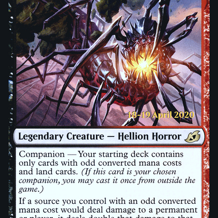 Obosh, the Preypiercer (companion) [Ikoria: Lair of Behemoths Promos] Prerelease Foil