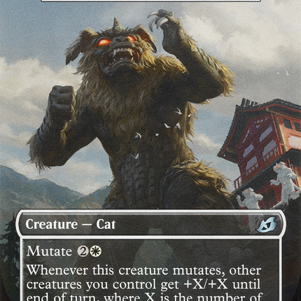 Huntmaster Liger - King Caesar, Ancient Guardian  (Borderless) [Ikoria: Lair of Behemoths]