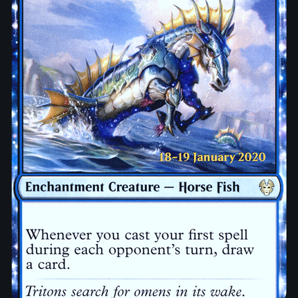 Wavebreak Hippocamp [Theros Beyond Death Promos] Prerelease Foil