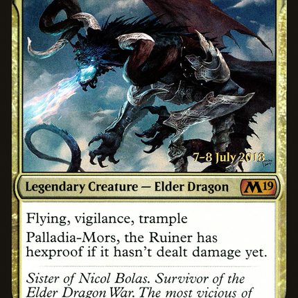 Palladia-Mors, the Ruiner [Core Set 2019 Promos] Prerelease Foil