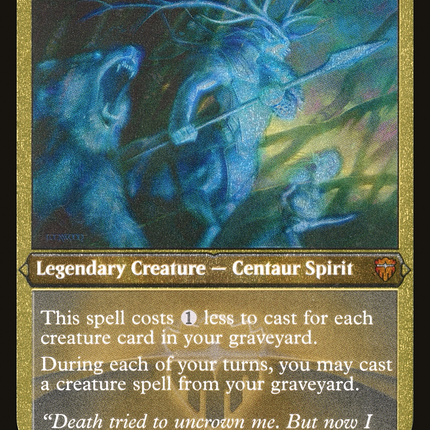 Karador, Ghost Chieftain [Commander Legends] Etched Foil