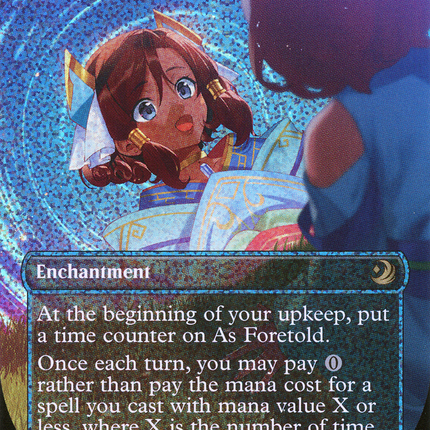 As Foretold (Borderless) [Wilds of Eldraine: Enchanting Tales] Confetti Foil
