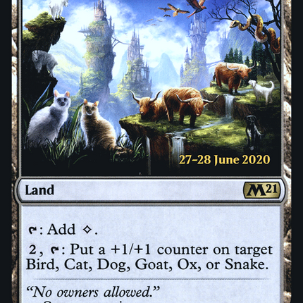 Animal Sanctuary [Core Set 2021 Promos] Prerelease Foil