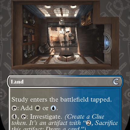 Study (Borderless) [Ravnica: Clue Edition]