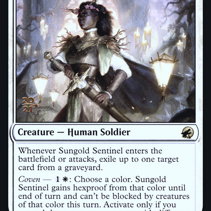 Sungold Sentinel [Innistrad: Midnight Hunt Promos] Prerelease Foil