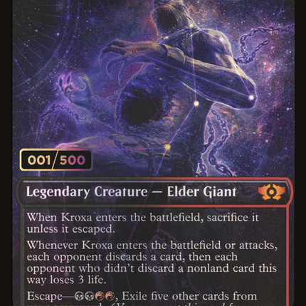 Kroxa, Titan of Death's Hunger (Showcase) [Multiverse Legends] Serialized Foil