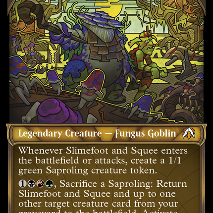 Slimefoot and Squee (Showcase) [March of the Machine Commander] Prerelease