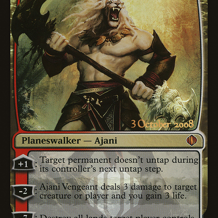 Ajani Vengeant [Shards of Alara Promos] Prerelease Foil