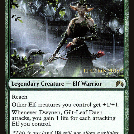 Dwynen, Gilt-Leaf Daen [Magic Origins Promos] Prerelease Foil