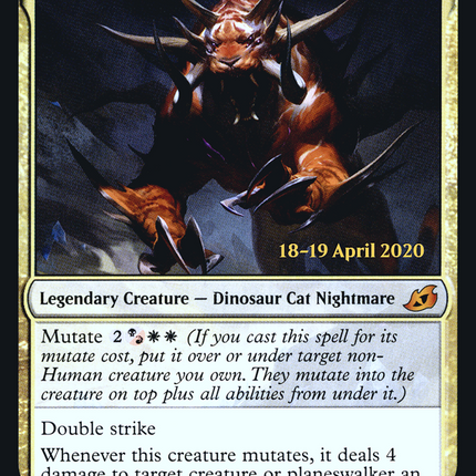 Snapdax, Apex of the Hunt [Ikoria: Lair of Behemoths Promos] Prerelease Foil
