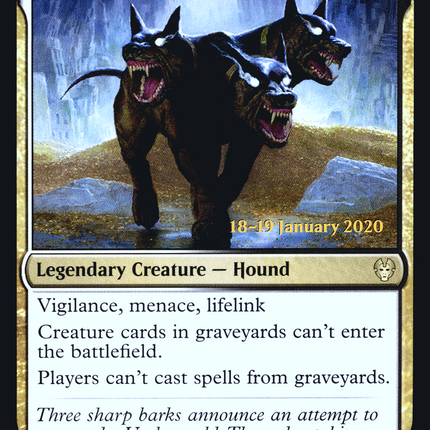 Kunoros, Hound of Athreos [Theros Beyond Death Promos] Prerelease Foil