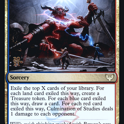 Culmination of Studies [Strixhaven: School of Mages Promos] Prerelease Foil