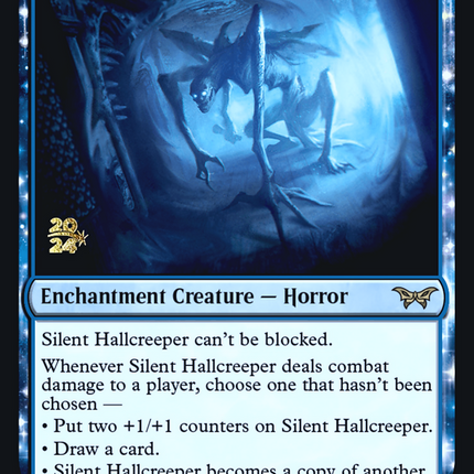 Silent Hallcreeper [Duskmourn: House of Horror Promos] Prerelease Foil