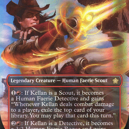 Kellan, Planar Trailblazer (Borderless) [Foundations] Mana Foil