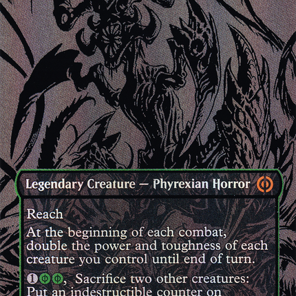 Zopandrel, Hunger Dominus (Borderless) [Phyrexia: All Will Be One] Oil Slick Raised Foil