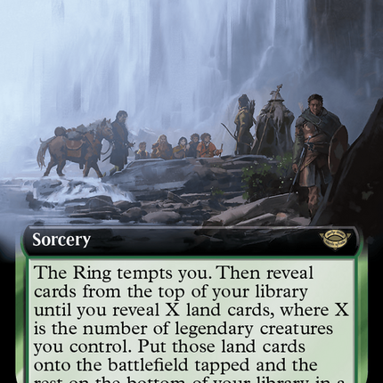The Ring Goes South (Extended Art) [The Lord of the Rings: Tales of Middle-earth] Surge Foil