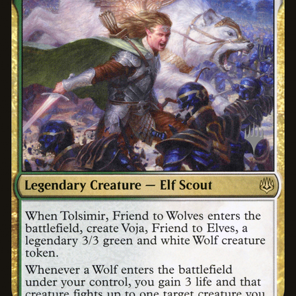 Tolsimir, Friend to Wolves [War of the Spark Promos]