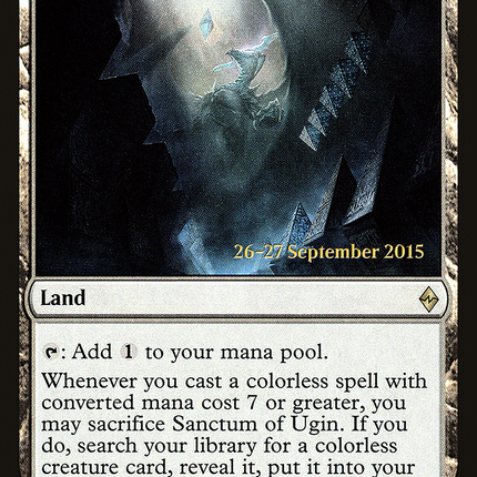 Sanctum of Ugin [Battle for Zendikar Promos] Prerelease Foil