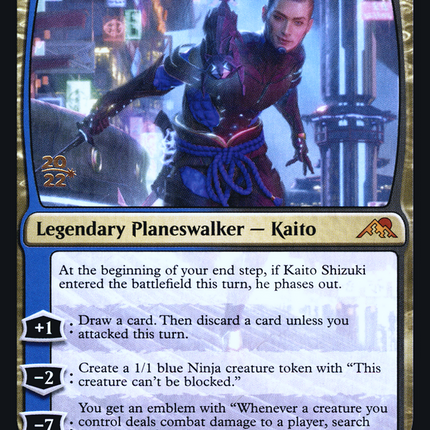 Kaito Shizuki [Kamigawa: Neon Dynasty Promos] Prerelease Foil