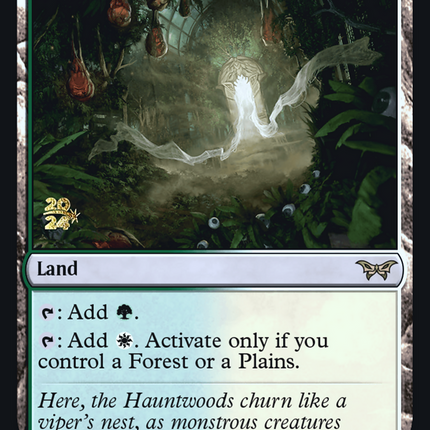 Hushwood Verge [Duskmourn: House of Horror Promos] Prerelease Foil
