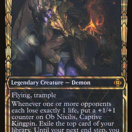 Ob Nixilis, Captive Kingpin (Showcase) [March of the Machine: The Aftermath] Halo Foil