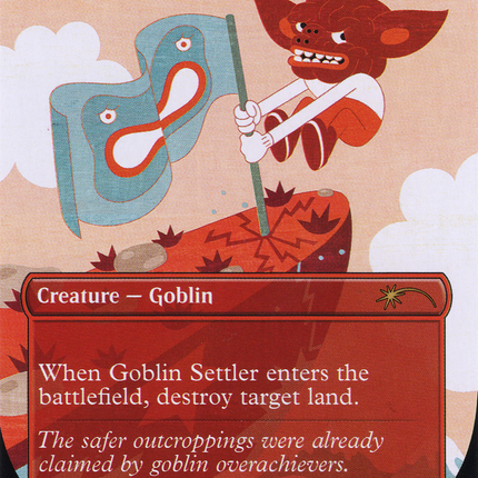 Goblin Settler (Borderless) [Secret Lair Drop]