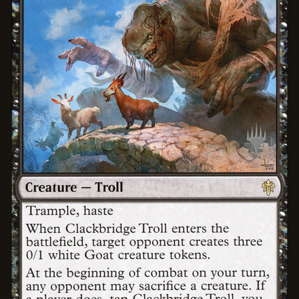 Clackbridge Troll [Throne of Eldraine Promos]
