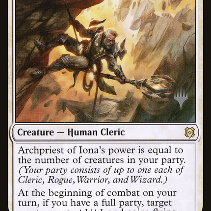 Archpriest of Iona [Zendikar Rising Promos]