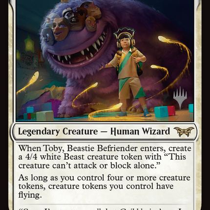 Toby, Beastie Befriender [Duskmourn: House of Horror Promos] Foil