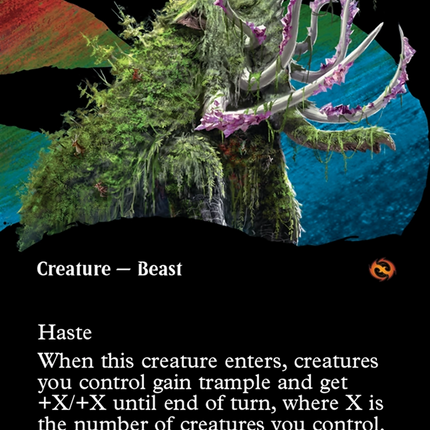 Craterhoof Behemoth (Borderless) [Tarkir: Dragonstorm]
