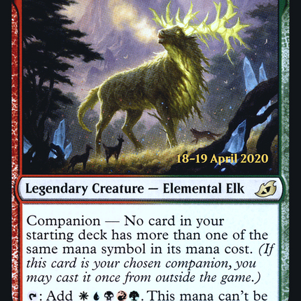 Jegantha, the Wellspring (companion) [Ikoria: Lair of Behemoths Promos] Prerelease Foil