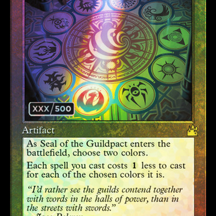 Seal of the Guildpact (Retro) [Ravnica Remastered] Serialized Foil
