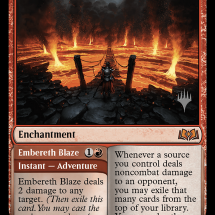 Virtue of Courage // Embereth Blaze [Wilds of Eldraine Promos]