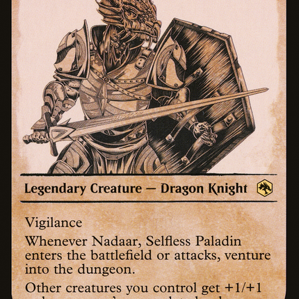 Nadaar, Selfless Paladin (Showcase) [Adventures in the Forgotten Realms]