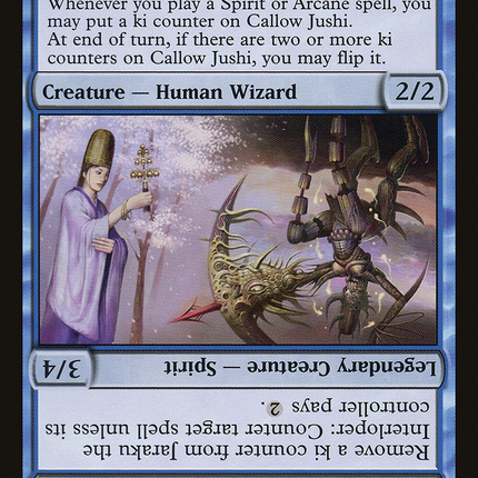 Callow Jushi // Jaraku the Interloper [Betrayers of Kamigawa]