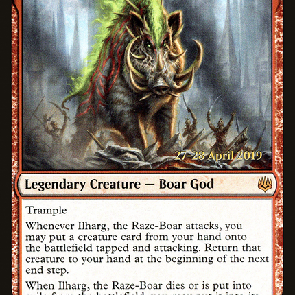 Ilharg, the Raze-Boar [War of the Spark Promos] Prerelease Foil