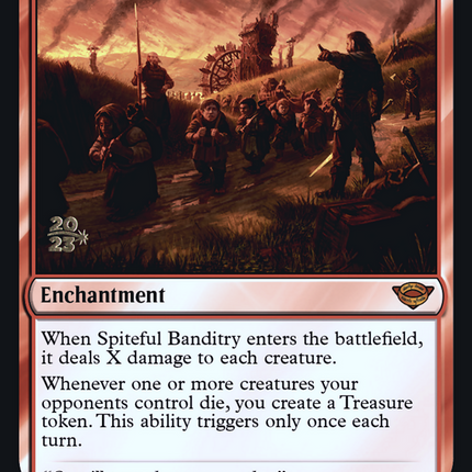 Spiteful Banditry [Tales of Middle-earth Promos] Prerelease Foil