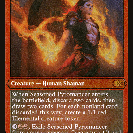 Seasoned Pyromancer [Double Masters 2022] Etched Foil