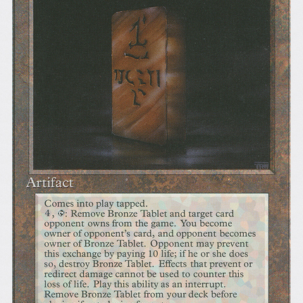 Bronze Tablet [Fourth Edition]