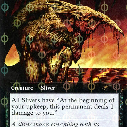 Plague Sliver (Extended Art) [Secret Lair Drop] Step-and-Compleat Foil
