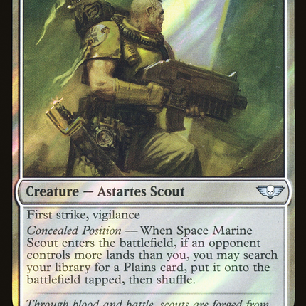 Space Marine Scout [Warhammer 40,000 Commander] Surge Foil