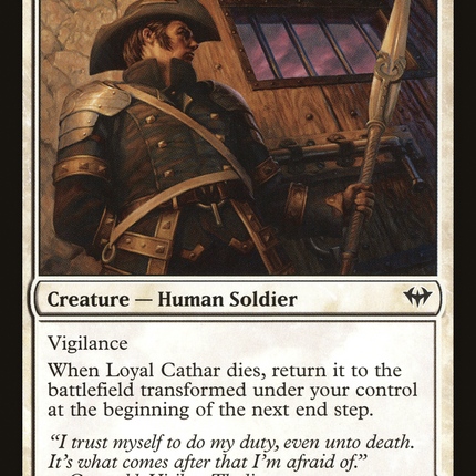 Loyal Cathar // Unhallowed Cathar [Dark Ascension]