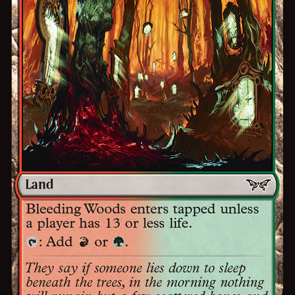 Bleeding Woods [Duskmourn: House of Horror] Foil