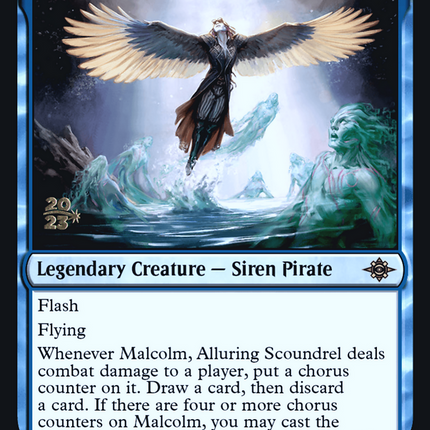 Malcolm, Alluring Scoundrel [The Lost Caverns of Ixalan Promos] Prerelease Foil
