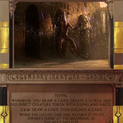The Locust God (Borderless) [Amonkhet Invocations] Foil
