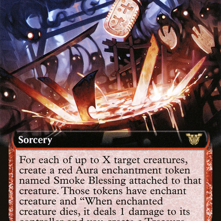 Smoke Spirits' Aid (Extended Art) [Neon Dynasty Commander]
