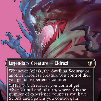 Azlask, the Swelling Scourge (Showcase) (Borderless) [Modern Horizons 3 Commander] Foil