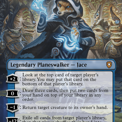 Jace, the Mind Sculptor (Borderless) [Bloomburrow Commander] Foil