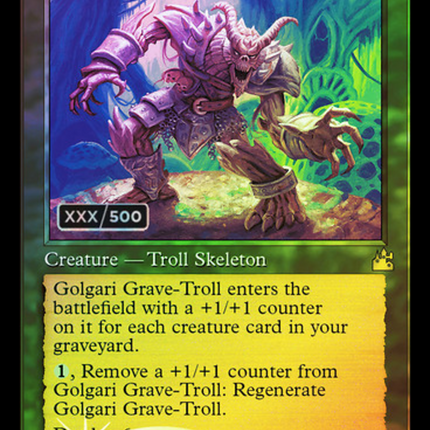 Golgari Grave-Troll (Retro) [Ravnica Remastered] Serialized Foil