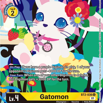 Gatomon [BT2-036] (Tamer's Card Set 2 Floral Fun) [Release Special Booster Promos]